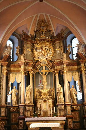 Pfarrkirche St. Laurentius in Gieboldehausen Hochaltar in St. Laurentius
Aufnahme am 02.03.2014